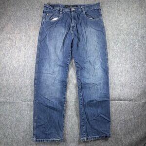 Vintage Y2K South Pole Jeans Baggy Blue Men's 36 x 32 Wide Leg Grunge Baggy